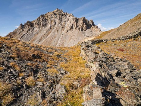 Versant Est du Grand Aréa depuis la crête de Cristol