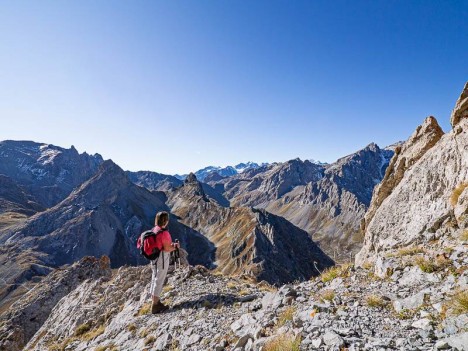 Sur l'épaule de l'arête du Pic de l'Aigle