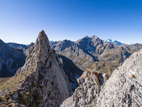 La brèche de l'arête Sud du Pic de l'Aigle