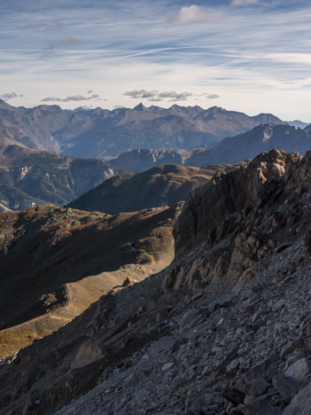 Descente de la combe Ouest du Grand Aréa