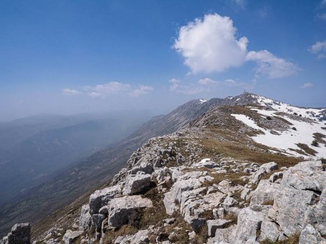 Arête du Cheiron depuis la Croix de Verse