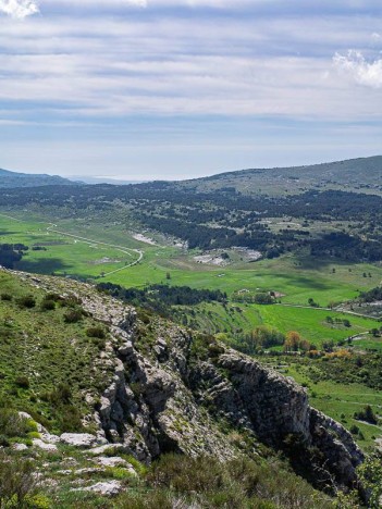 Plaine de Caussols depuis le Sommet de Calern