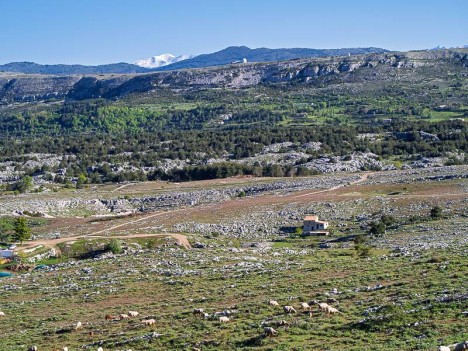 Observatoire de la Côte d'Azur depuis le Plateau de Caussols