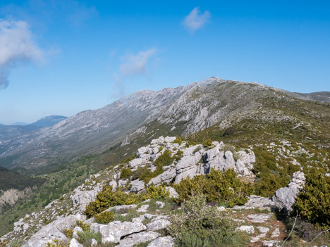 Descente vers le Col de Coursegoules