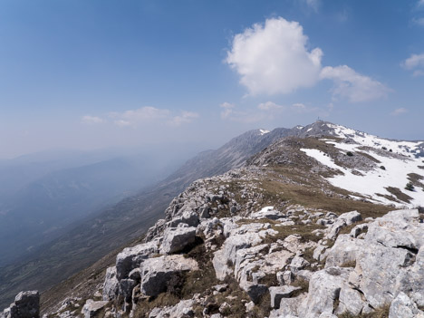 Arête du Cheiron depuis la Croix de Verse