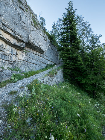 Passage du ranc rocheux