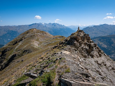 Sur la crête de la Paroi du Midi, août 2019