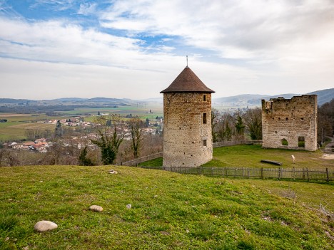 Les tours du Château de Bocsozel, janv. 2020