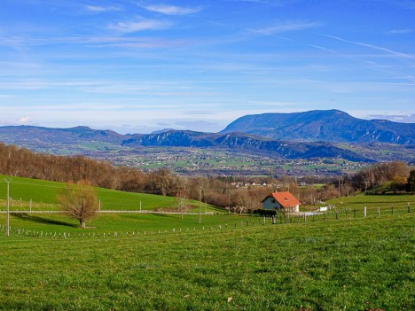 Le Mont du Chat arrière plan du Mont Tournier, janv. 2024