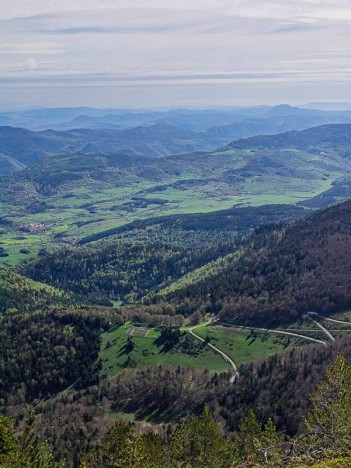 Le Col de Tourrugue depuis le Pic d'Ourtiset