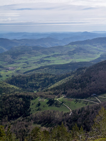 Le Col de Tourrugue depuis le Pic d'Ortiset