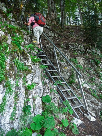 Escalier sur le sentier Jean Amigoni