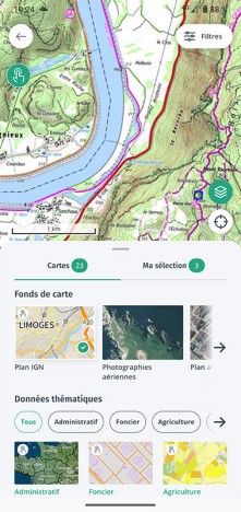 Choix du fond de carte et des données thématiques
