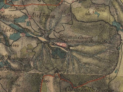 Chartreuse du Val Sainte-Marie – Carte de l'état-major (1820-1866), détail, déc. 2019