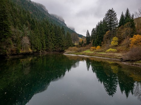 Le plan d'eau du Barrage d'Engins, nov. 2021