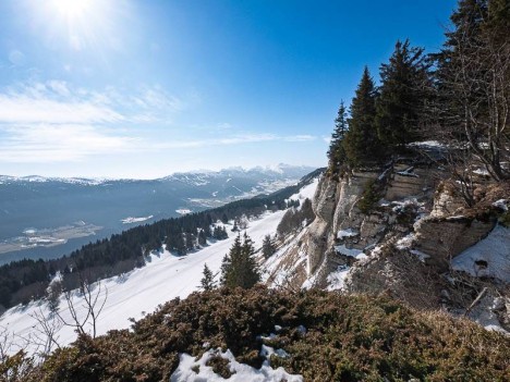 Les crêtes du Vercors vers le Sud