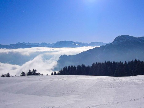 Les Trois Pucelles au pied du Moucherotte