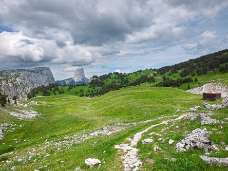 Les Chaumailloux et le Mont Aiguille