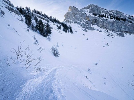 Passage sous le Col de l'Arc