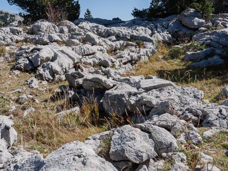 Remblai sommaire du chemin vers la Jasse de l'Échelle