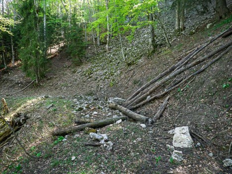 Vielle piste d'exploitation sous le Banc de l'Ours
