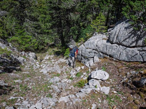 Les lacets serrés du vieux chemin