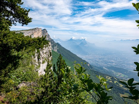 La Grande Roche Saint-Michel et la Chartreuse, la cuvette de Grenoble, juil. 2021