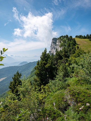 Grand Cheval et la passerelle du Belvédère des Cimes, juil. 2021