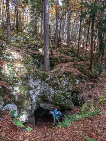 Le Gouffre de Corrençon, entrée principale, oct. 2022