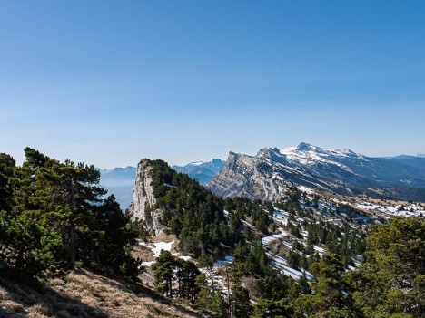Sur l'arête Sud du Moucherotte
