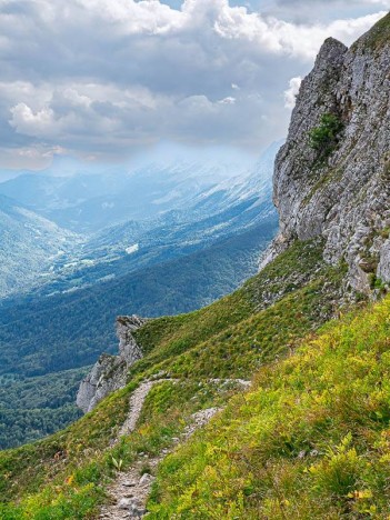 Sur le chemin du Pas de la Balme