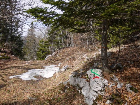Carrefour de piste vers le Pas de la Clé