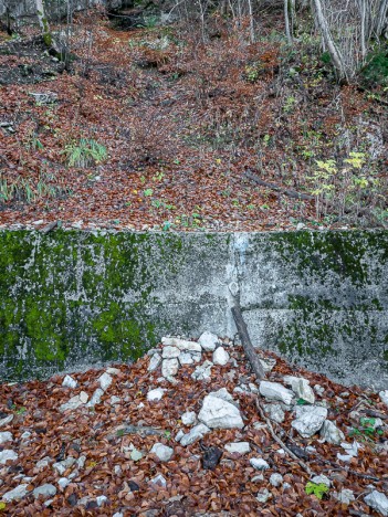 Départ du sentier du Pas du Mortier, nov. 2022