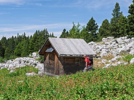La cabane en bois sous le Pas Etoupe