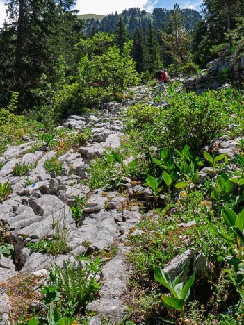 Par les lapiaz du Purgatoire