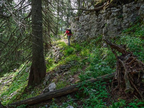 Chemin du Purgatoire taillé dans le rocher