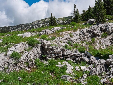 Chemin du Purgatoire en remblai
