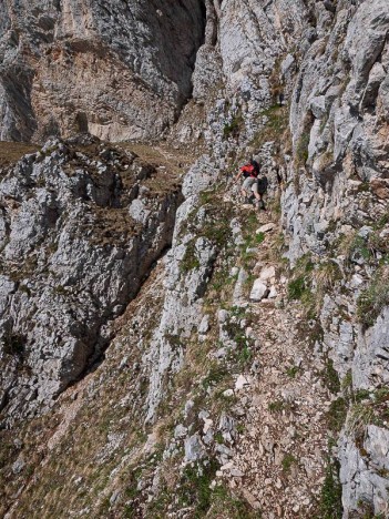 Traversée vers le Pas de Serre Brion