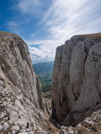 Roche Rousse, profonde brèche