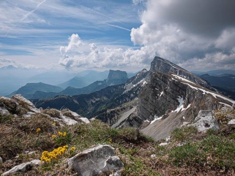 Par les crêtes de Roche Rousse vers le Sud