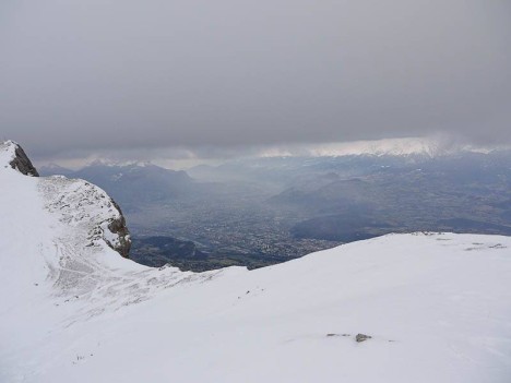 Grenoble depuis les crêtes du Pic Saint Michel