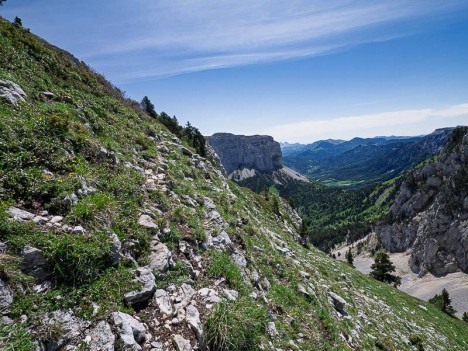 Passage sous le Sommet de Peyre Rouge