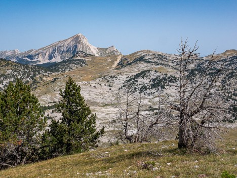 Du Sommet de Tourte-Barreaux, vers le Sud, sept. 2019