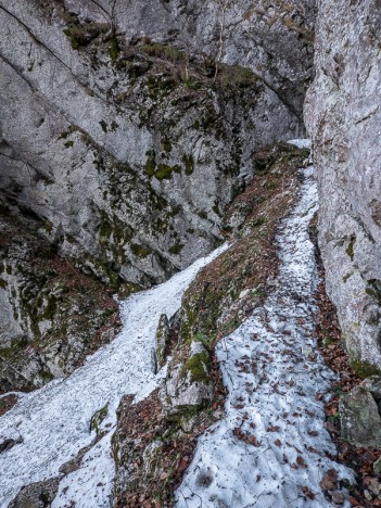 Sentier au pied du Passage du Versoud