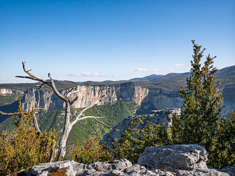Les Rochers de Presles vus depuis le Bec de Châtelus