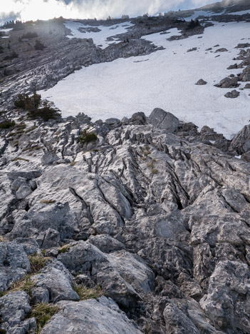 Névé amont de la Combe de Fer