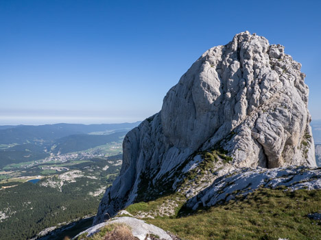 Ressaut du rappel des Arêtes du Gerbier