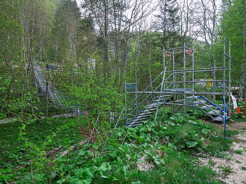 Pont Chabert, passerelle temporaire sur la Drevenne