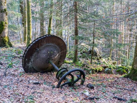 Vestige de l'ancienne scierie