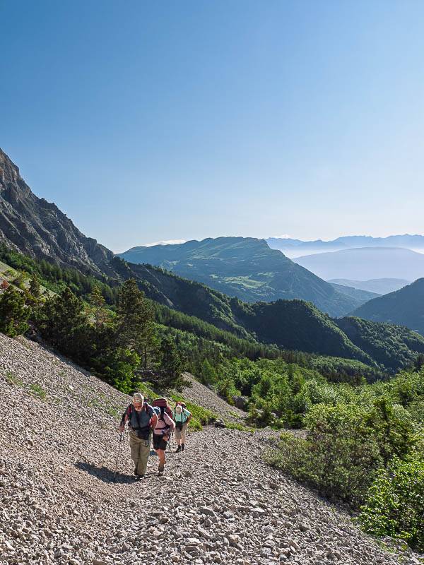 Sur le sentier du Pas des Bachassons